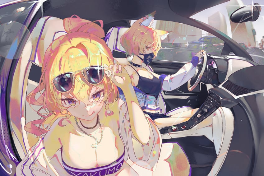 yakumo yukari and yakumo ran (touhou) drawn by mont_blanca