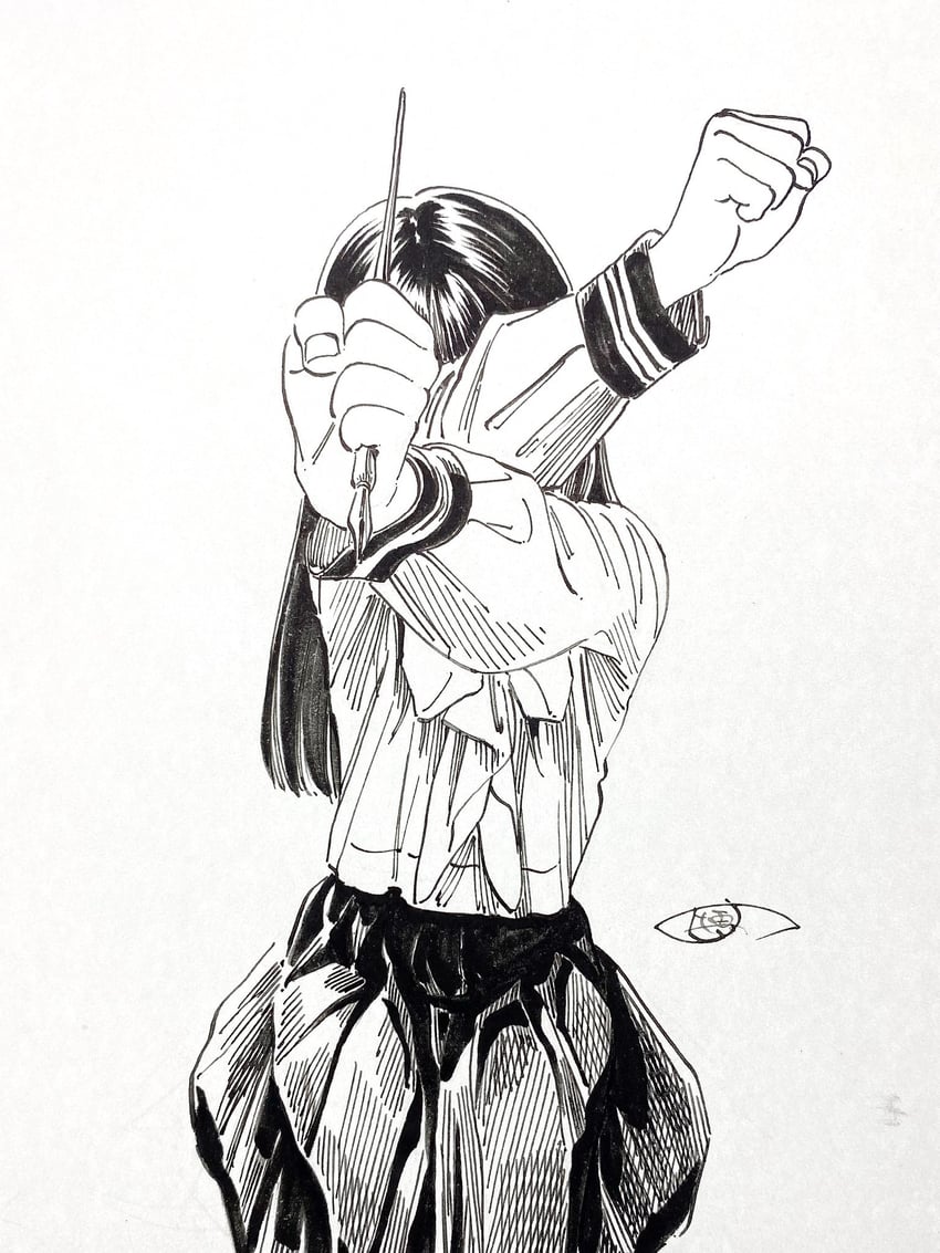 akebi komichi (akebi-chan no serafuku) drawn by hiro_(dismaless)