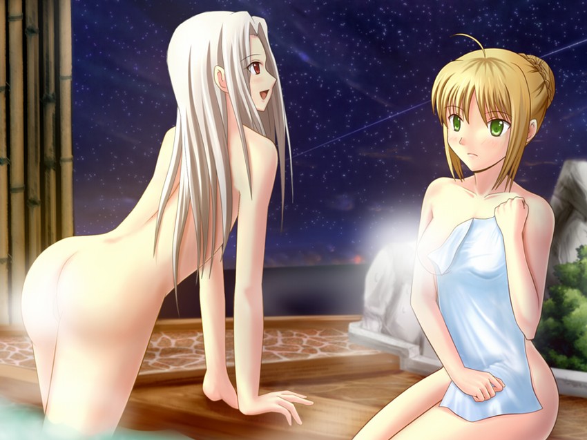 artoria pendragon, saber, and irisviel von einzbern (fate and 1 more) drawn by sayashi_(type5_labyrith)
