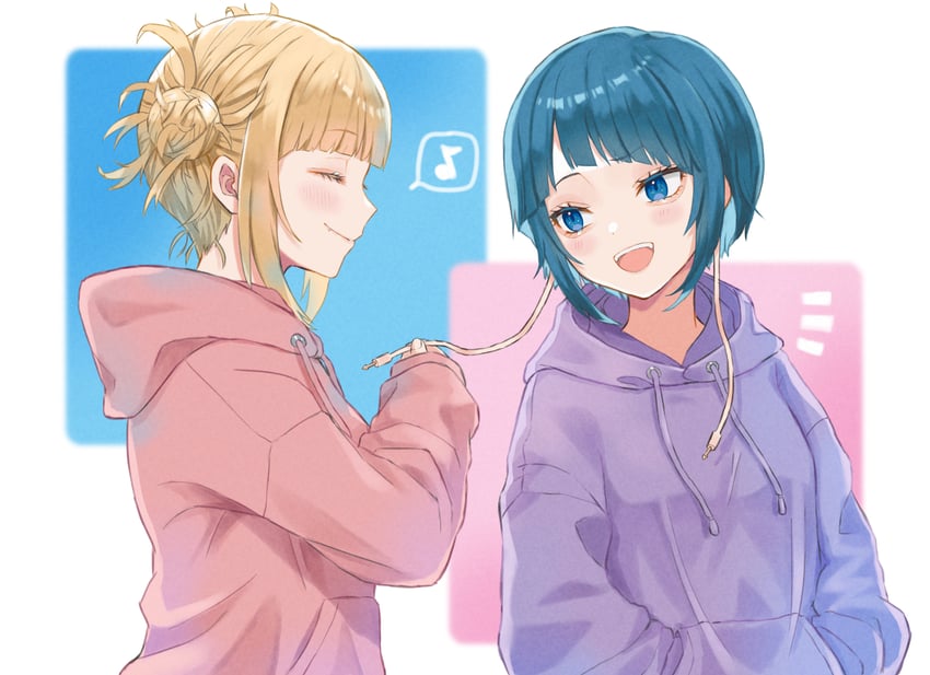 toga himiko and jiro kyoka (boku no hero academia) drawn by kiina_(mrnsor)
