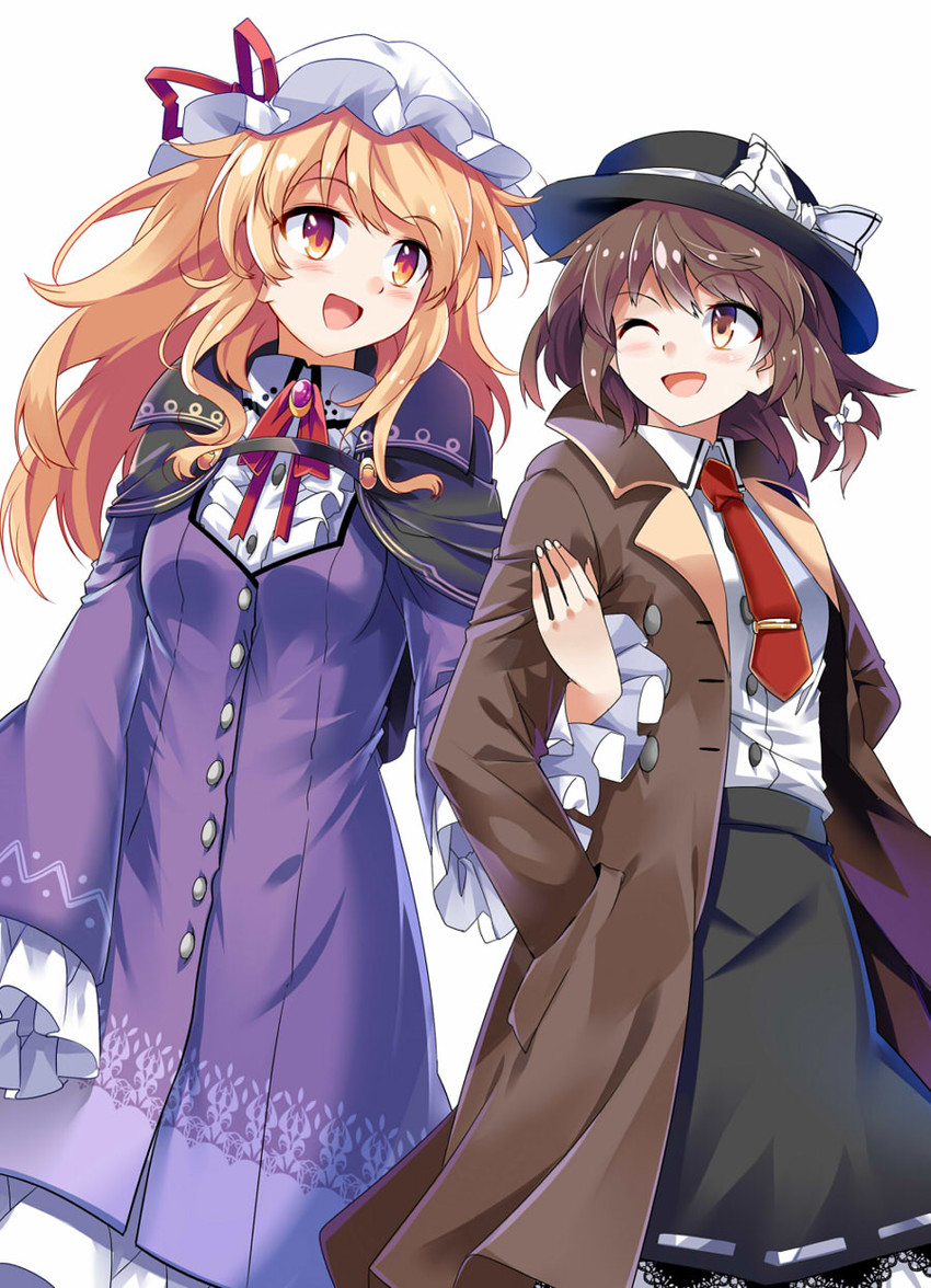 usami renko and maribel hearn (touhou) drawn by e.o.
