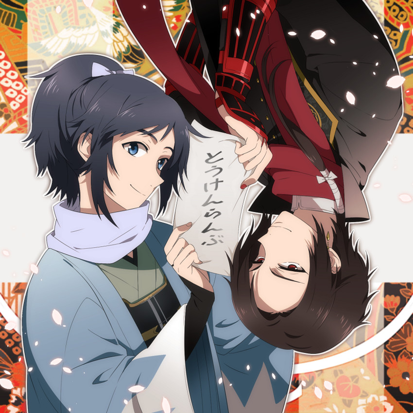 kashuu kiyomitsu and yamato-no-kami yasusada (touken ranbu) drawn by natsuo_(720ge)
