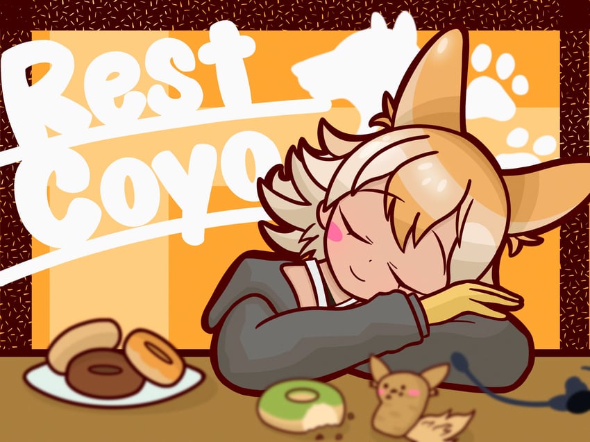 coyote and coyopotato (kemono friends and 1 more) drawn by banibanite