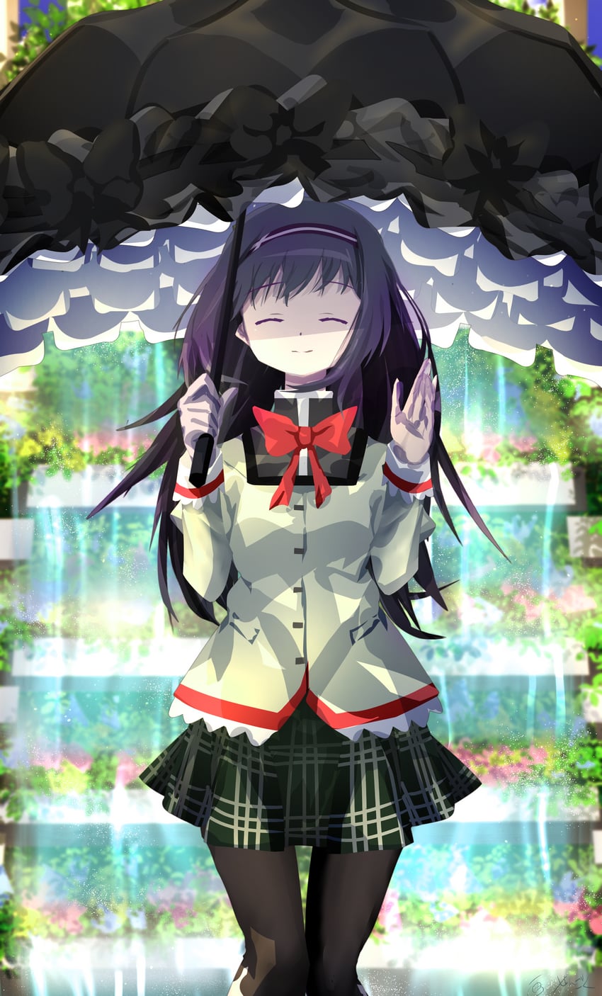 akemi homura (mahou shoujo madoka magica and 1 more) drawn by sengoku_chidori