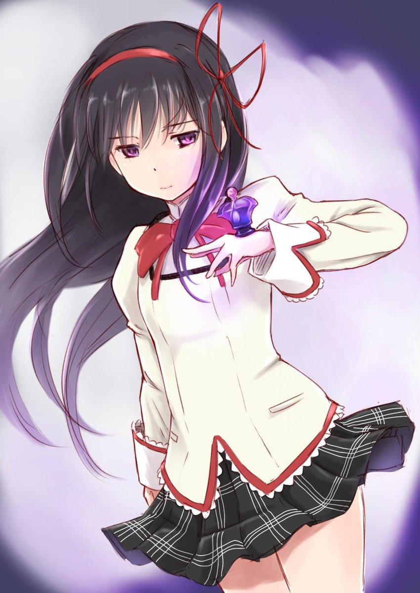 akemi homura (mahou shoujo madoka magica and 1 more) drawn by wa_(genryusui)