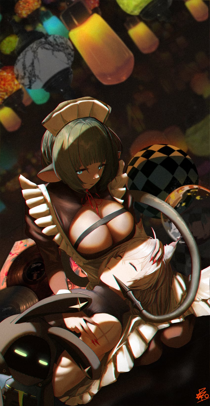 jane doe, seth lowell, and securityboo (zenless zone zero) drawn by bao_(pixiv_99415611)