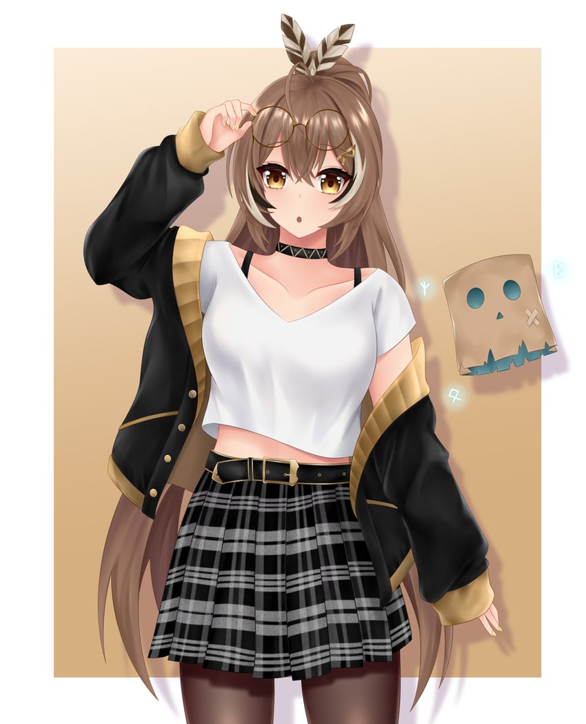 nanashi mumei and friend (hololive and 1 more) drawn by popcornflakes