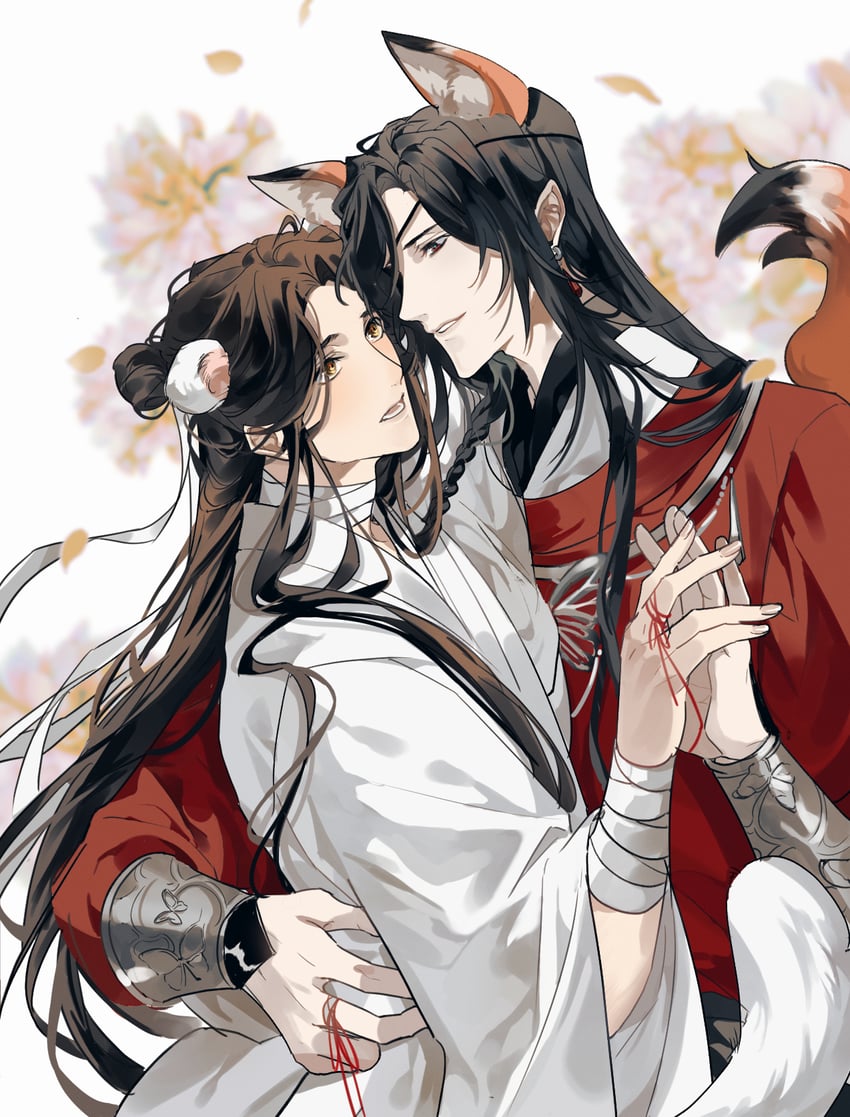 xie lian and hua cheng (tianguan cifu) drawn by ronpu_cooing