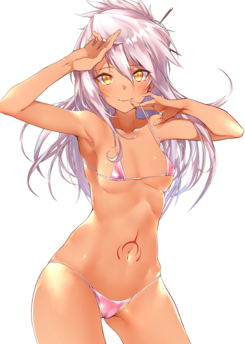 chloe von einzbern (fate and 1 more) drawn by hechi_(hechi322)