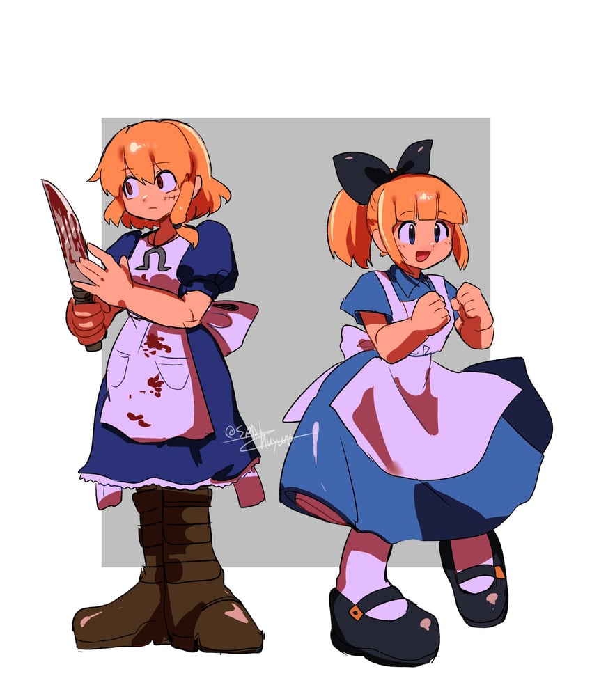 roll, alice liddell, alice, and piano (original and 3 more) drawn by srnhuyuno