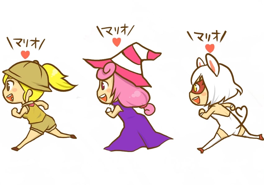 vivian, goombella, and ms. mowz (mario and 3 more) drawn by marisu_(marisu)