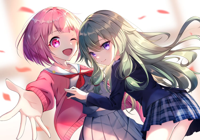 ootori emu and kusanagi nene (project sekai) drawn by yamanakaume