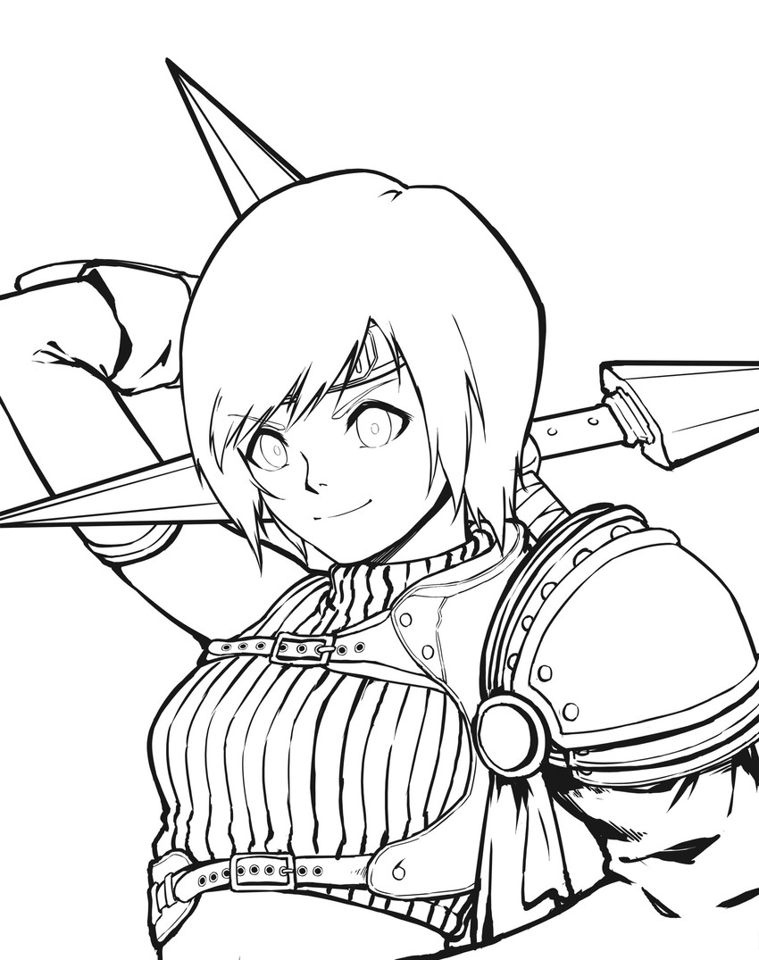 yuffie kisaragi (final fantasy and 2 more) drawn by bl4ck_choco