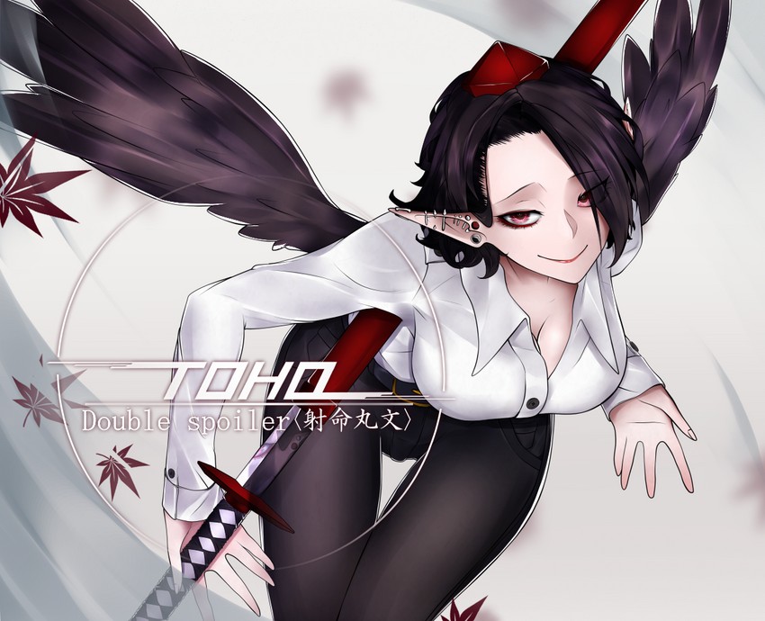 shameimaru aya (touhou and 1 more) drawn by amekudaki