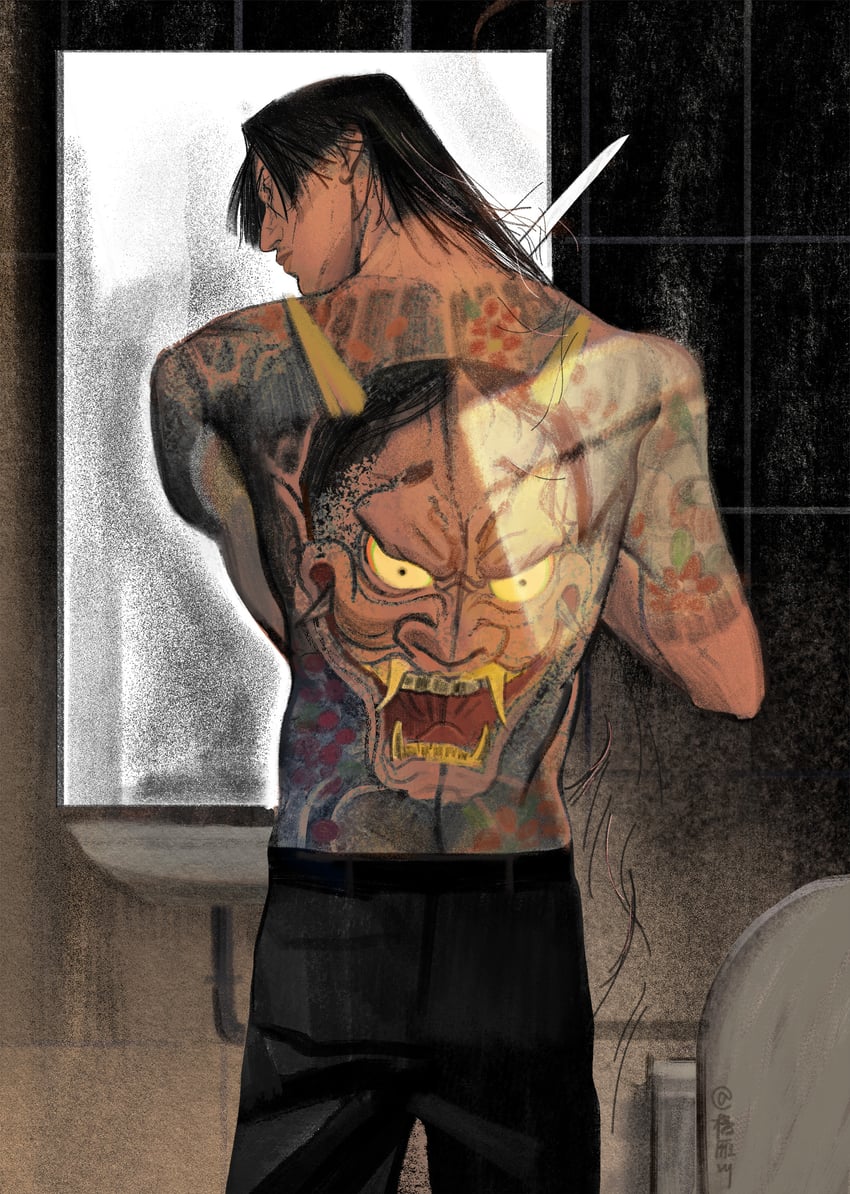 majima goro (ryuu ga gotoku and 1 more) drawn by juyanmai