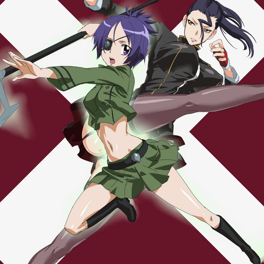 chrome dokuro and suzuki adelheid (katekyo hitman reborn!) drawn by makacoon