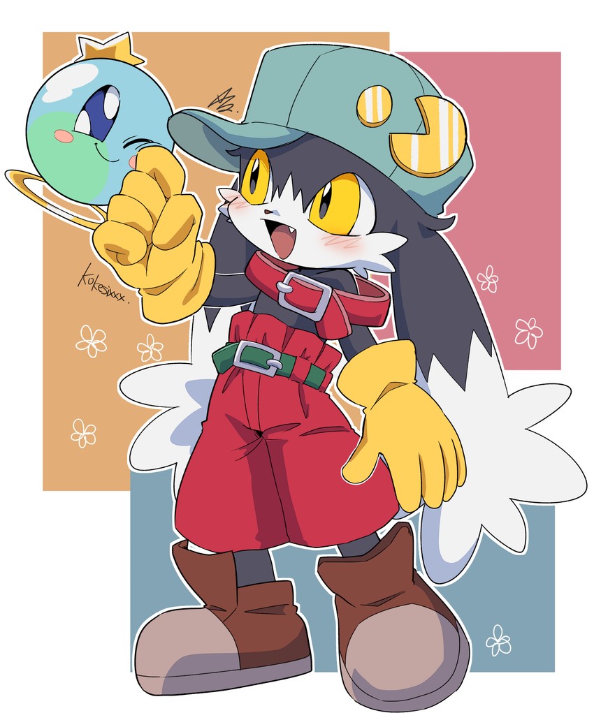 klonoa and huepow (kaze no klonoa) drawn by koke_ojisan