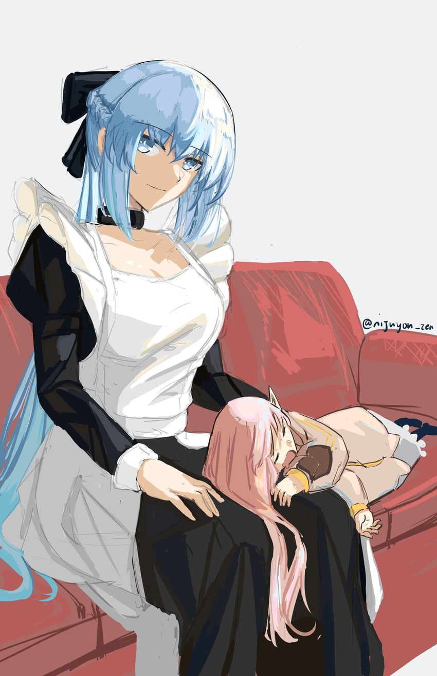 morgan le fay and habetrot (fate and 1 more) drawn by arciel_(nijuyon_zen)