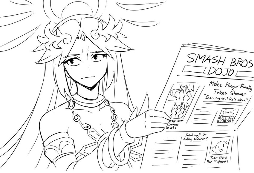 kirby, samus aran, and palutena (kirby and 5 more) drawn by matsu-sensei