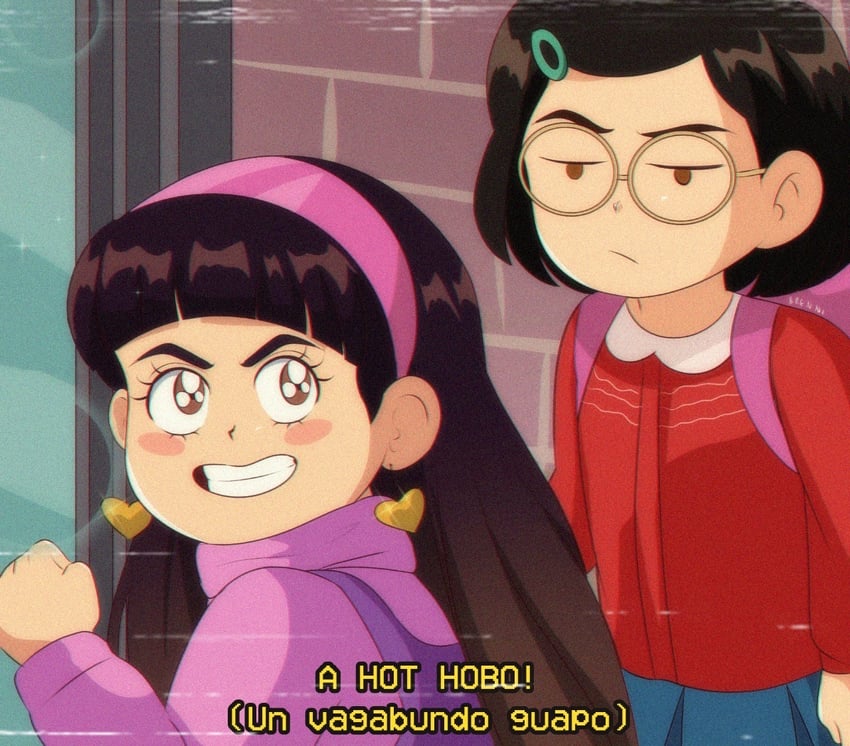 meilin lee and abby (turning red) drawn by brenni_murasaki