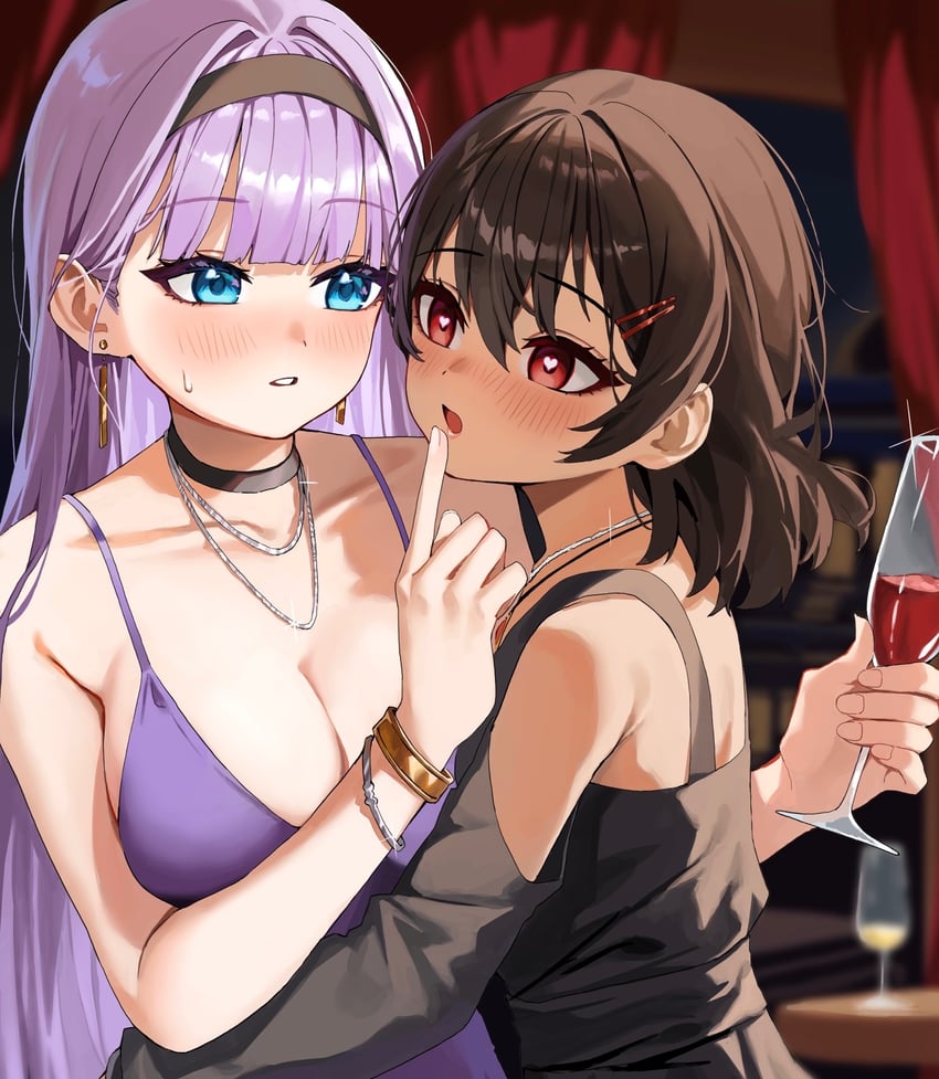 sharifah ozdil and alexandra viktorovna dashkova (original) drawn by tai_saka
