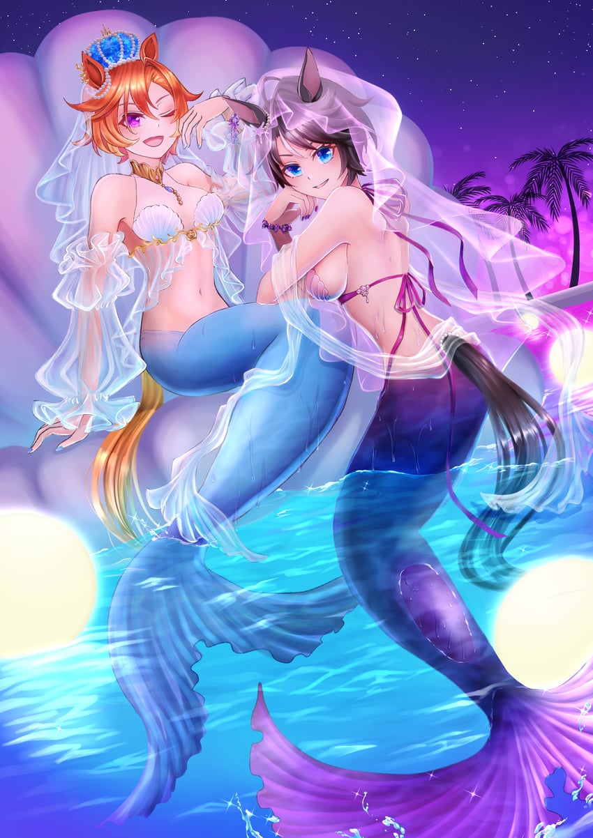 t.m. opera o and fuji kiseki (umamusume) drawn by aokocha