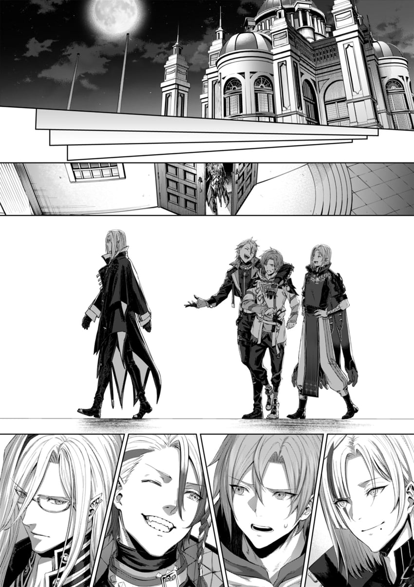 regis altare, axel syrios, magni dezmond, and noir vesper (holostars and 1 more) drawn by mugetsu2501