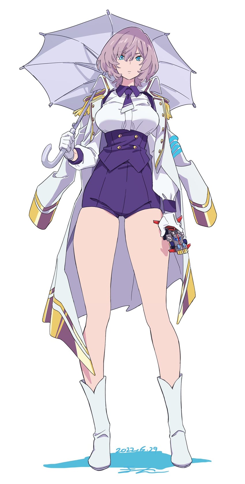 mujina and dyna striker (gridman universe and 1 more) drawn by ontama