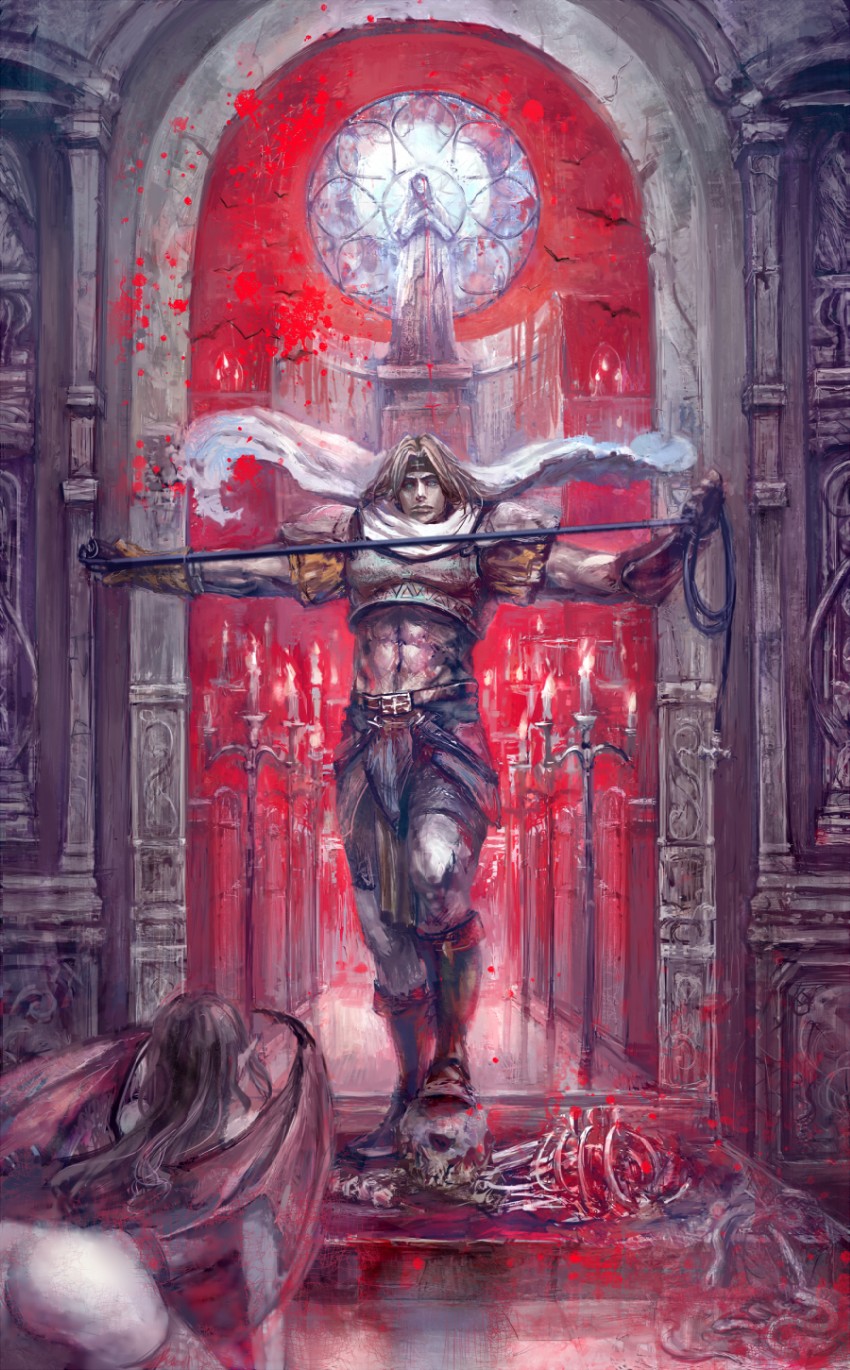 simon belmont (castlevania) drawn by anio_aniyama