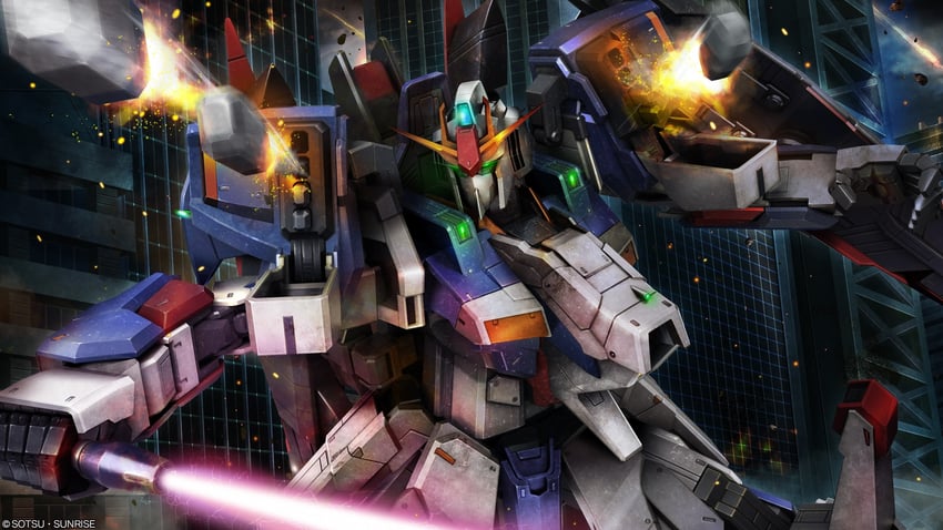 zeta gundam (gundam and 5 more) drawn by tenjin_hidetaka
