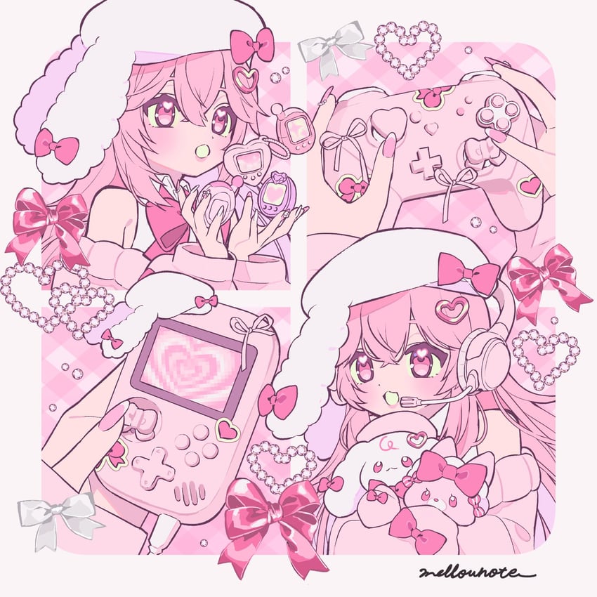 indie virtual youtuber and 3 more drawn by mellownote