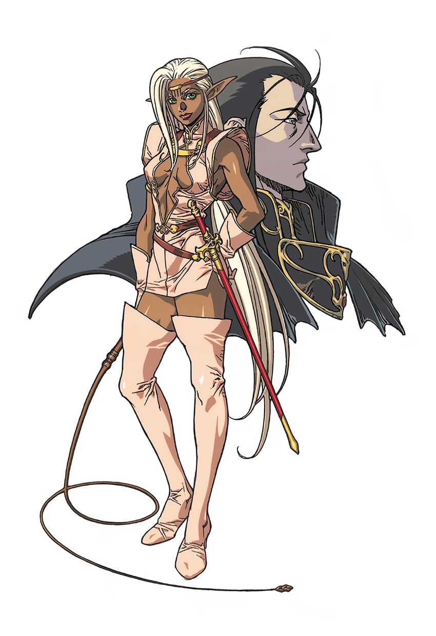 pirotess and ashram (record of lodoss war) drawn by yuuki_nobuteru