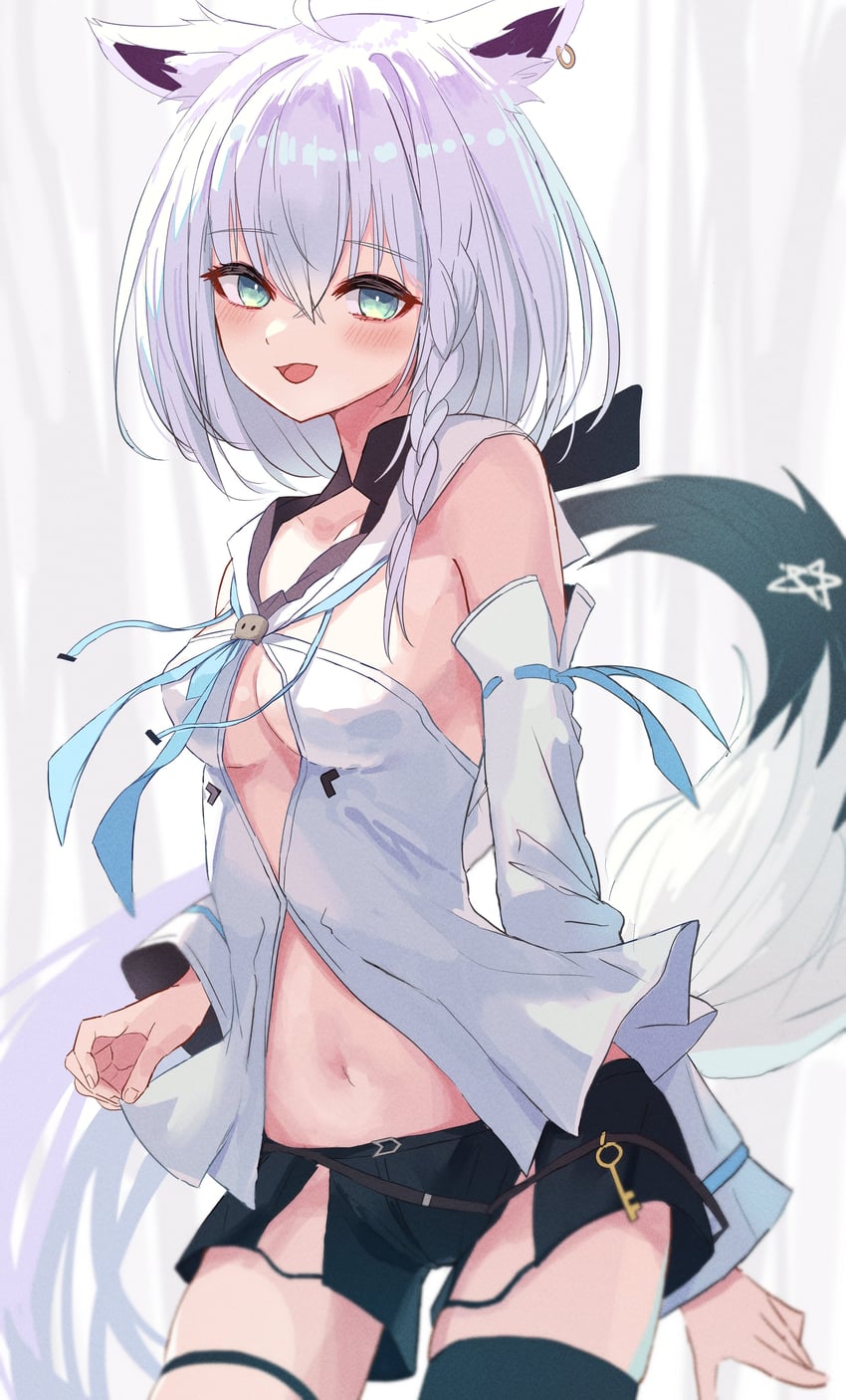 shirakami fubuki (hololive) drawn by tagosaku_(tatsukiuma0329)