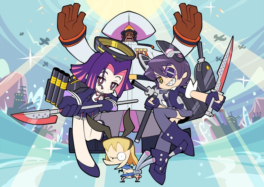 admiral, shimakaze, tenryuu, rensouhou-chan, tatsuta, and 4 more (kantai collection and 1 more) drawn by yabe_makoto