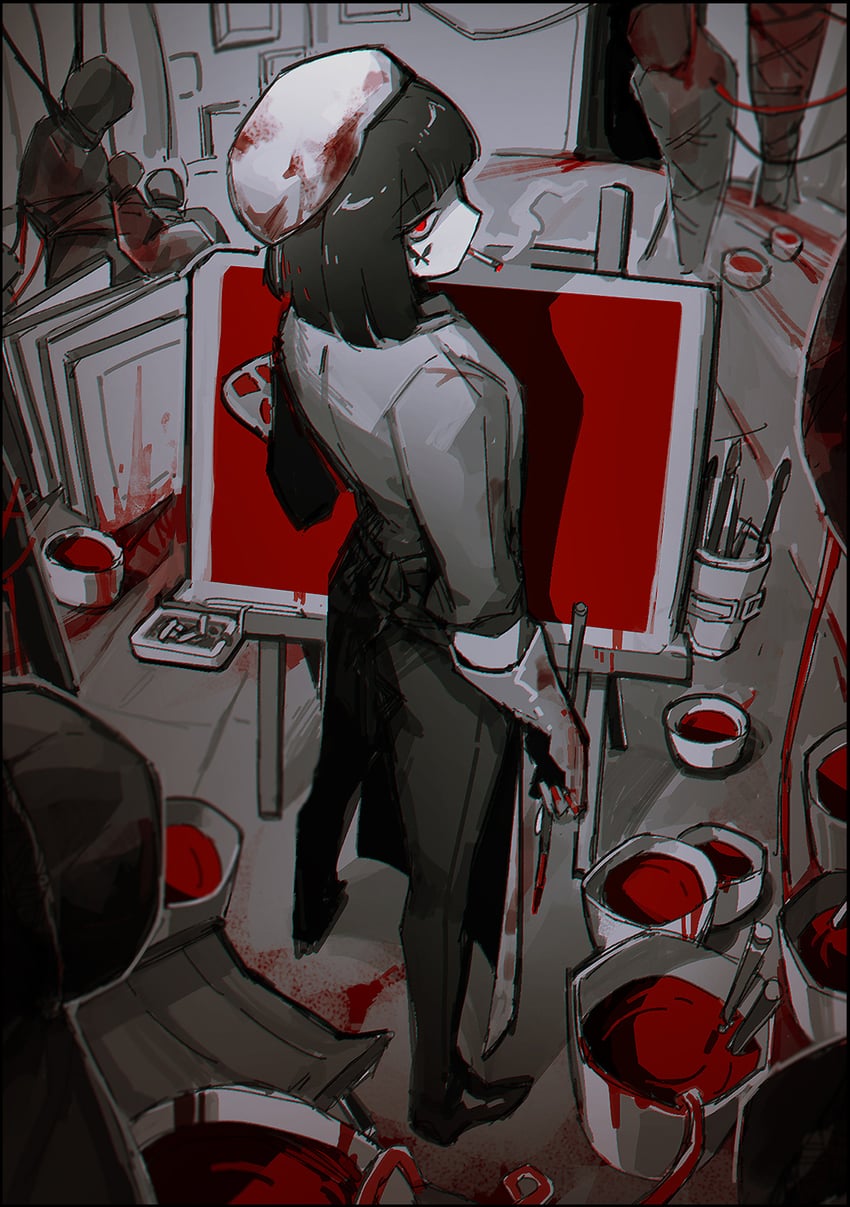 ryoshu (project moon and 1 more) drawn by flaw_eight