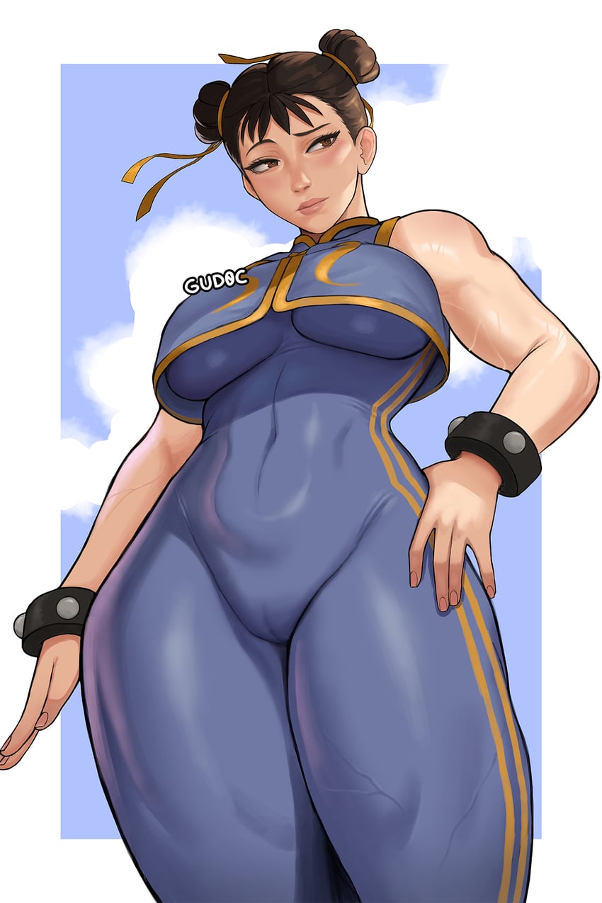 chun-li (street fighter and 1 more) drawn by gud0c