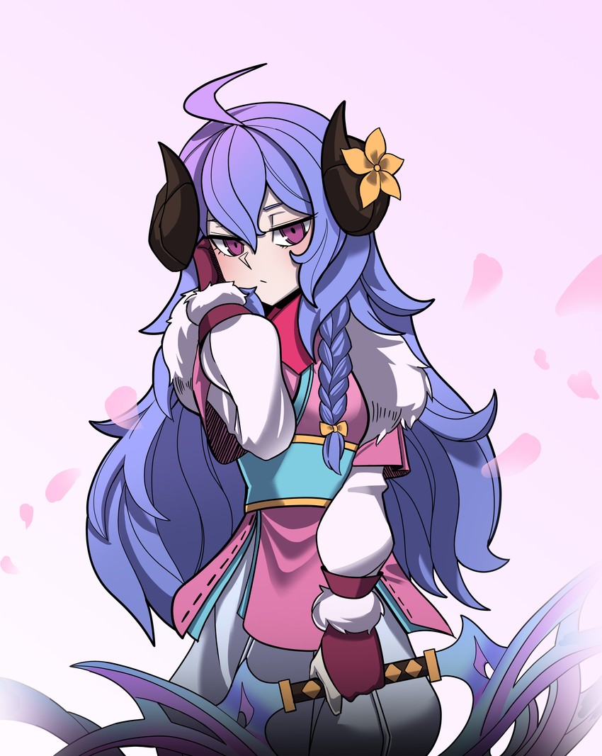 kindred, lamb, and spirit blossom kindred (league of legends) drawn by jsih
