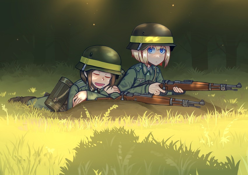 leyna koch and krista (original) drawn by erica_(naze1940)