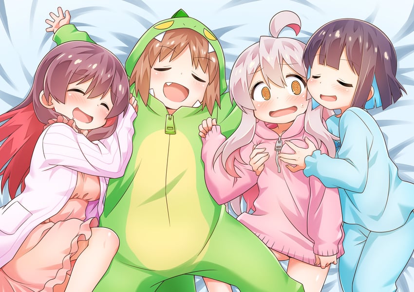oyama mahiro, hozuki momiji, oka asahi, and murosaki miyo (onii-chan wa oshimai!) drawn by akou_roushi
