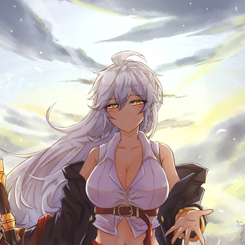 silva (granblue fantasy) drawn by zakuromu