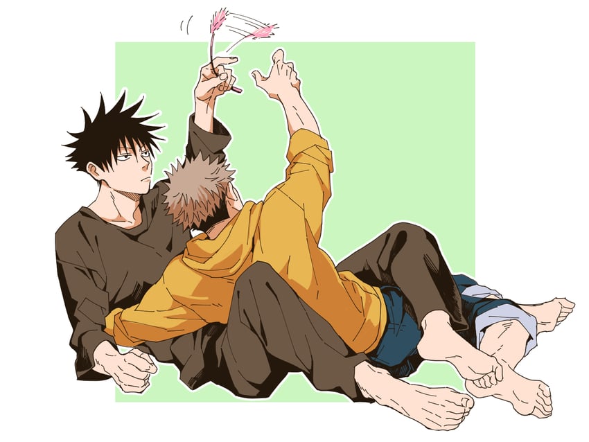 itadori yuuji and fushiguro megumi (jujutsu kaisen) drawn by mihoshy