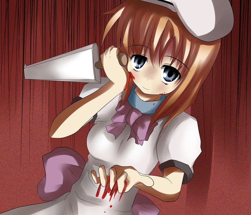 ryuuguu rena (higurashi no naku koro ni) drawn by shi_ecchi