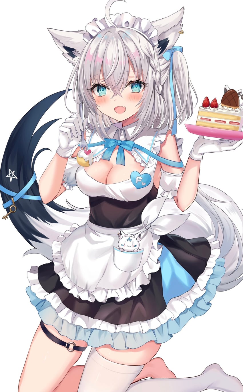 shirakami fubuki, sukonbu, and oruyanke (hololive) drawn by retsuto