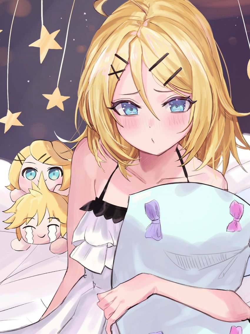 kagamine rin and kagamine len (vocaloid and 1 more) drawn by elpuchi