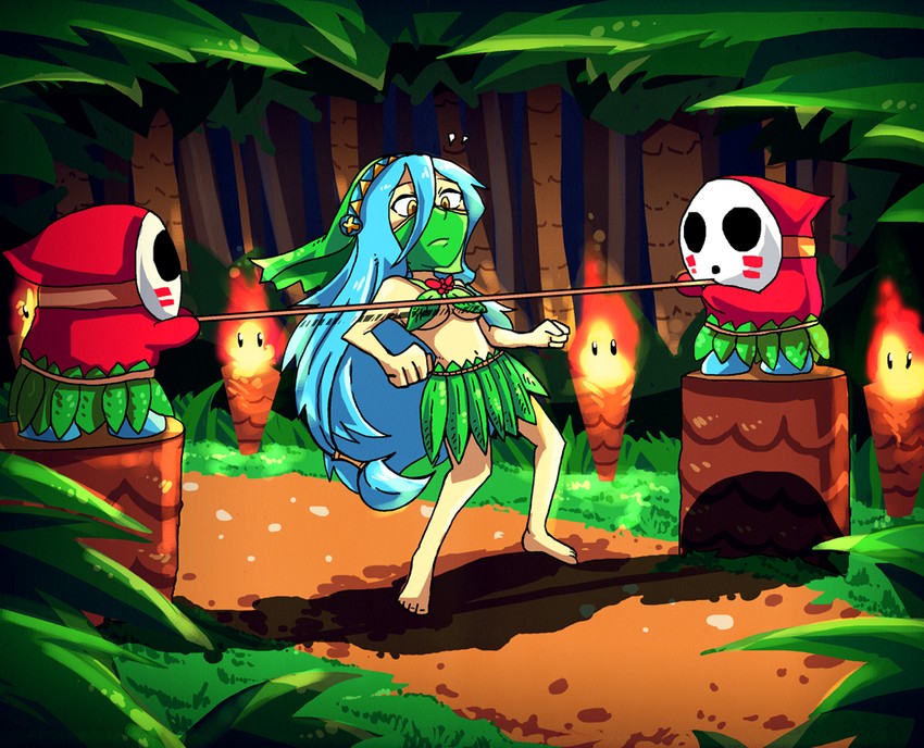 azura and shy guy (fire emblem and 4 more) drawn by setz