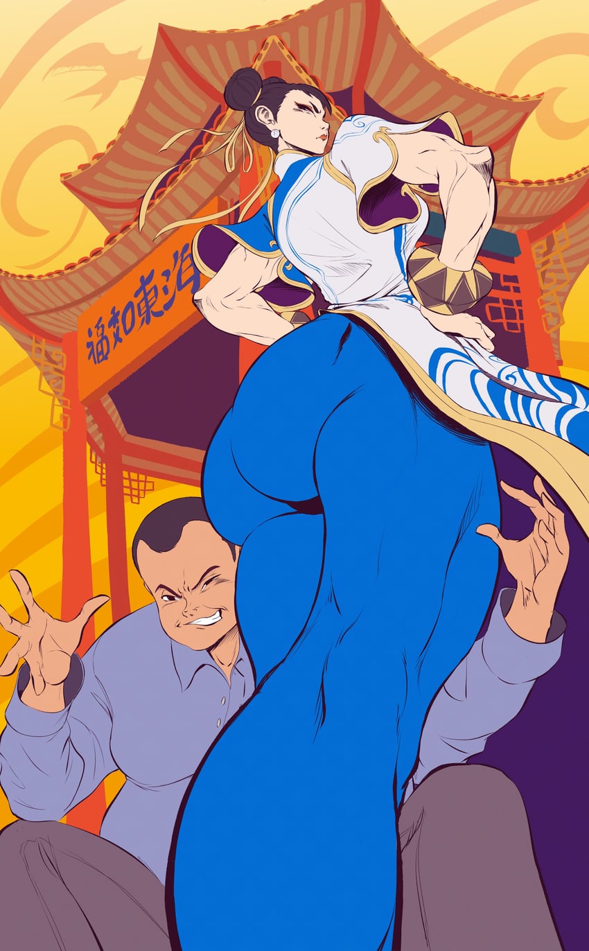 chun-li (street fighter and 1 more) drawn by noskirr