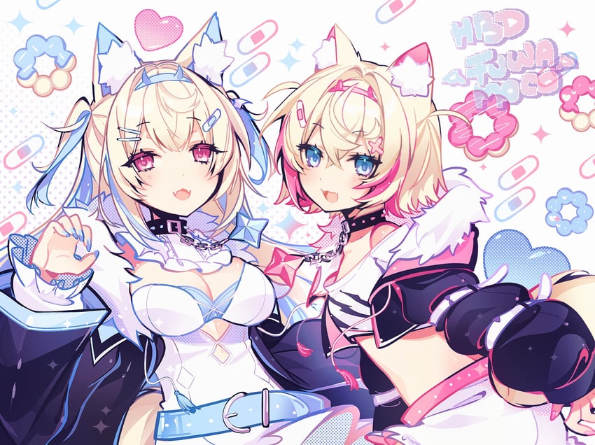 fuwawa abyssgard and mococo abyssgard (hololive and 1 more) drawn by anzu_(anzuhan)