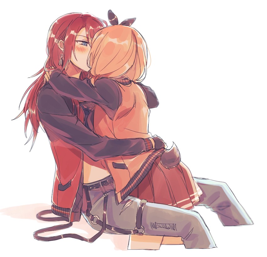 uehara himari and udagawa tomoe (bang dream!) drawn by re_ghotion