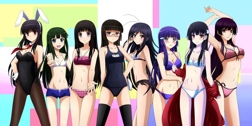 chitanda eru, aoki reika, kuroyukihime, kanoe yuuko, sanka rea, and 3 more (precure and 8 more) drawn by kenken