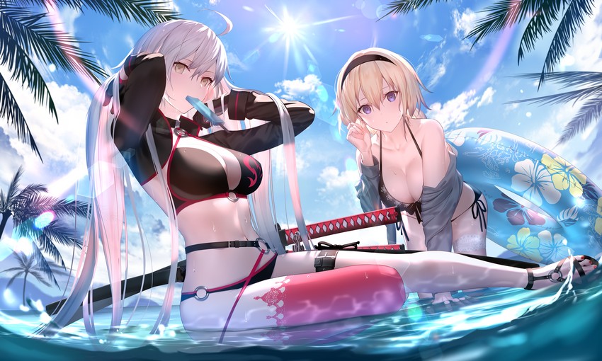 jeanne d'arc alter and jeanne d'arc (fate and 1 more) drawn by mashima_saki_(mashimasa)